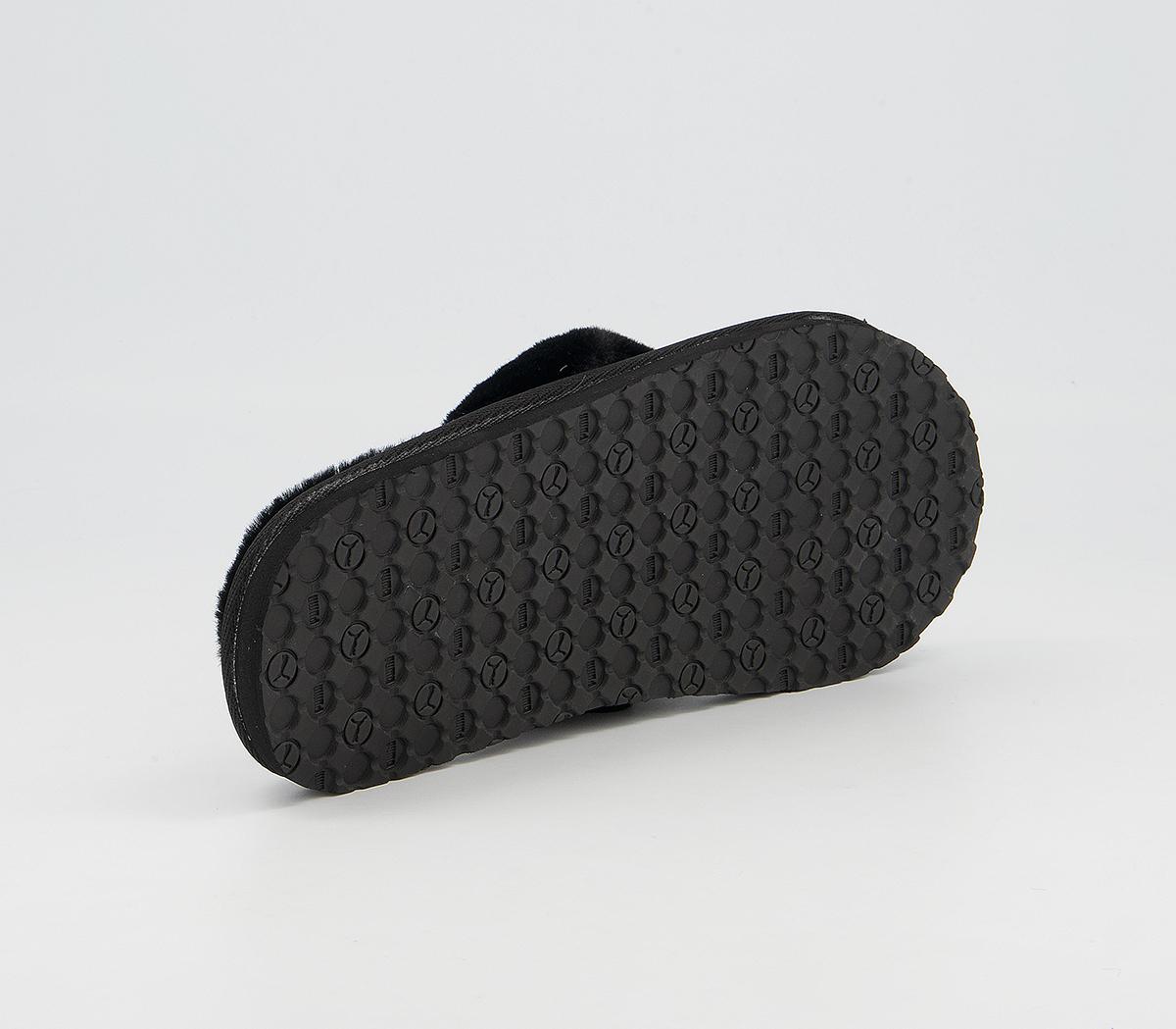 Puma Fluff Flip Slippers Puma Fluff Flip Slippers Blackteam Gold