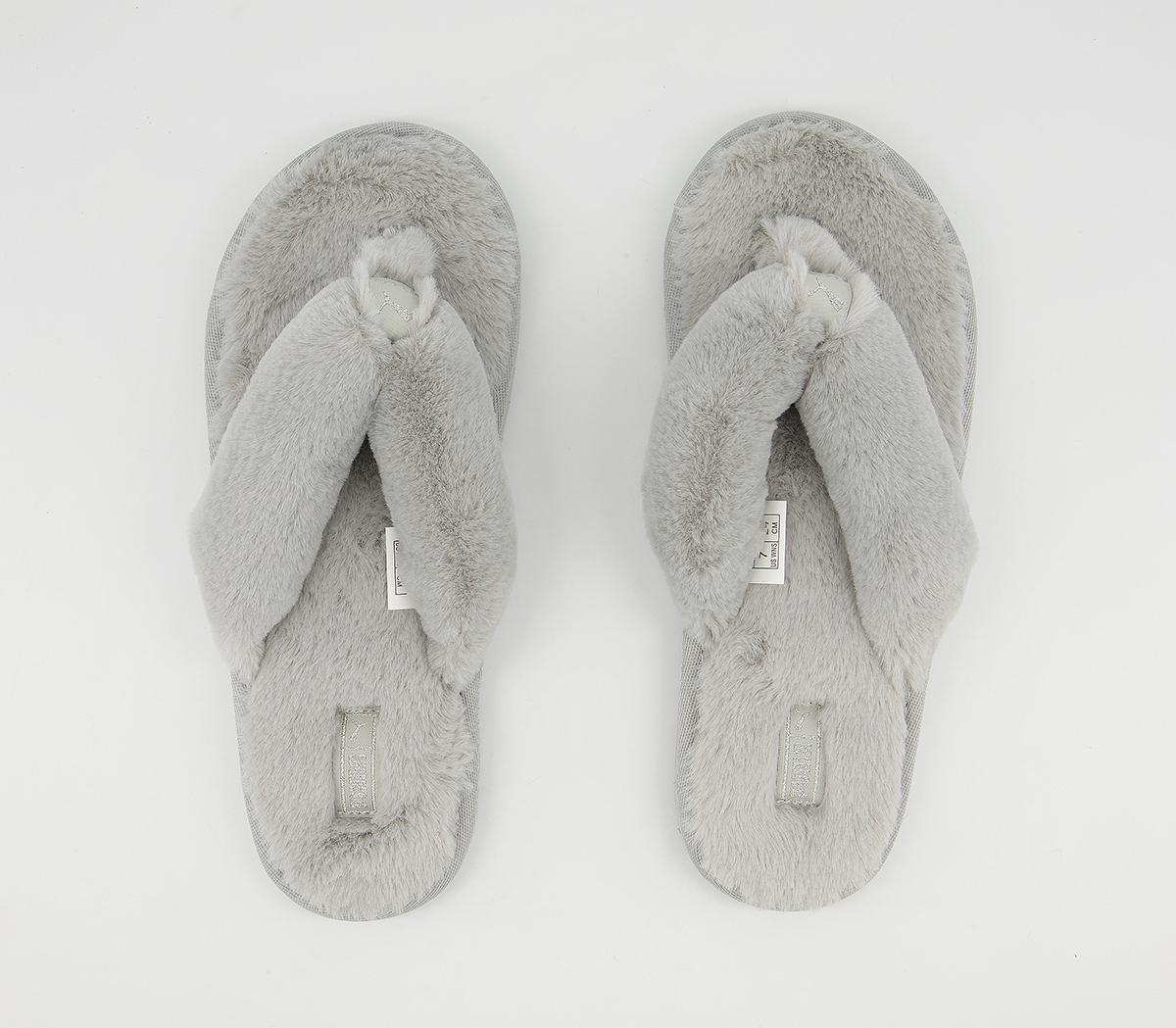 Puma Fluff Flip Flops Puma Fluff Flip Flops High Rise Puma Silver