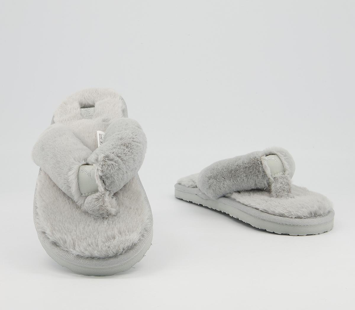 Puma Fluff Flip Flops Puma Fluff Flip Flops High Rise Puma Silver