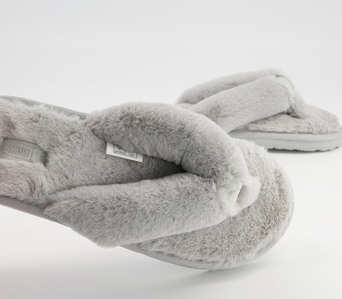 Puma Fluff Flip Flops Puma Fluff Flip Flops High Rise Puma Silver