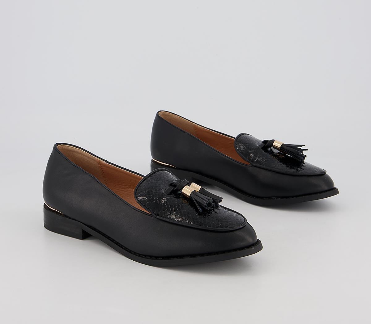 Office Fortnight Patent Tassel Loafers Office Fortnight Patent Tassel Loafers Black