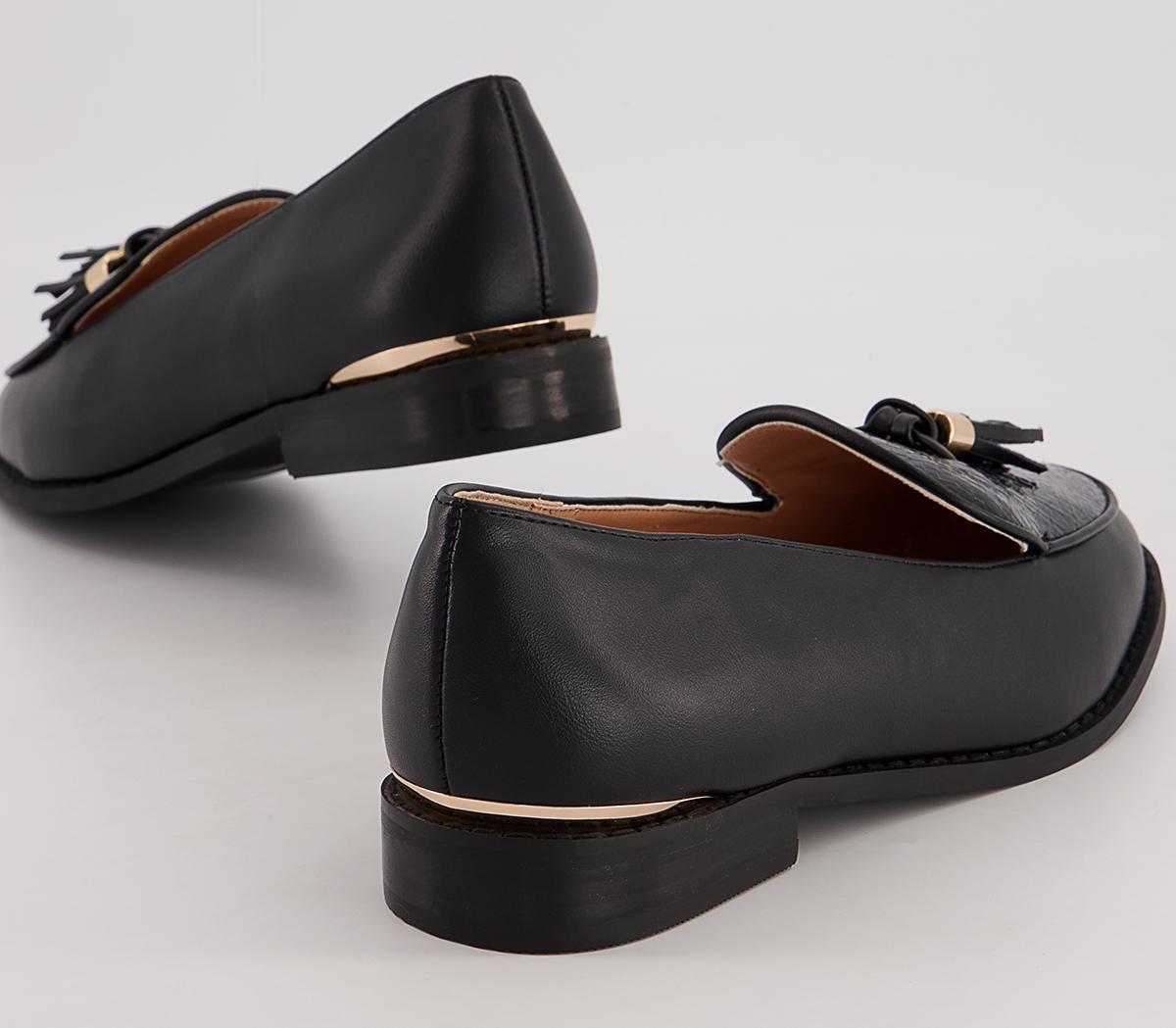 Office Fortnight Patent Tassel Loafers Office Fortnight Patent Tassel Loafers Black