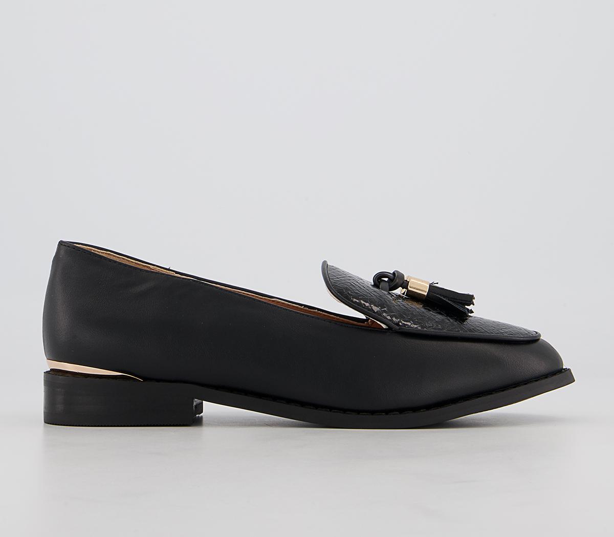 Office Fortnight Patent Tassel Loafers Office Fortnight Patent Tassel Loafers Black