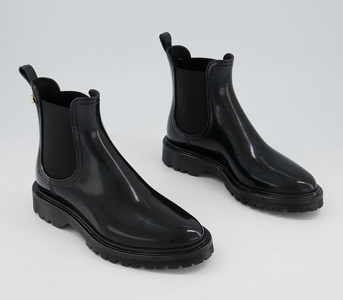 Lemon Jelly Block Chelsea Rainboots Lemon Jelly Block Chelsea Rainboots Black