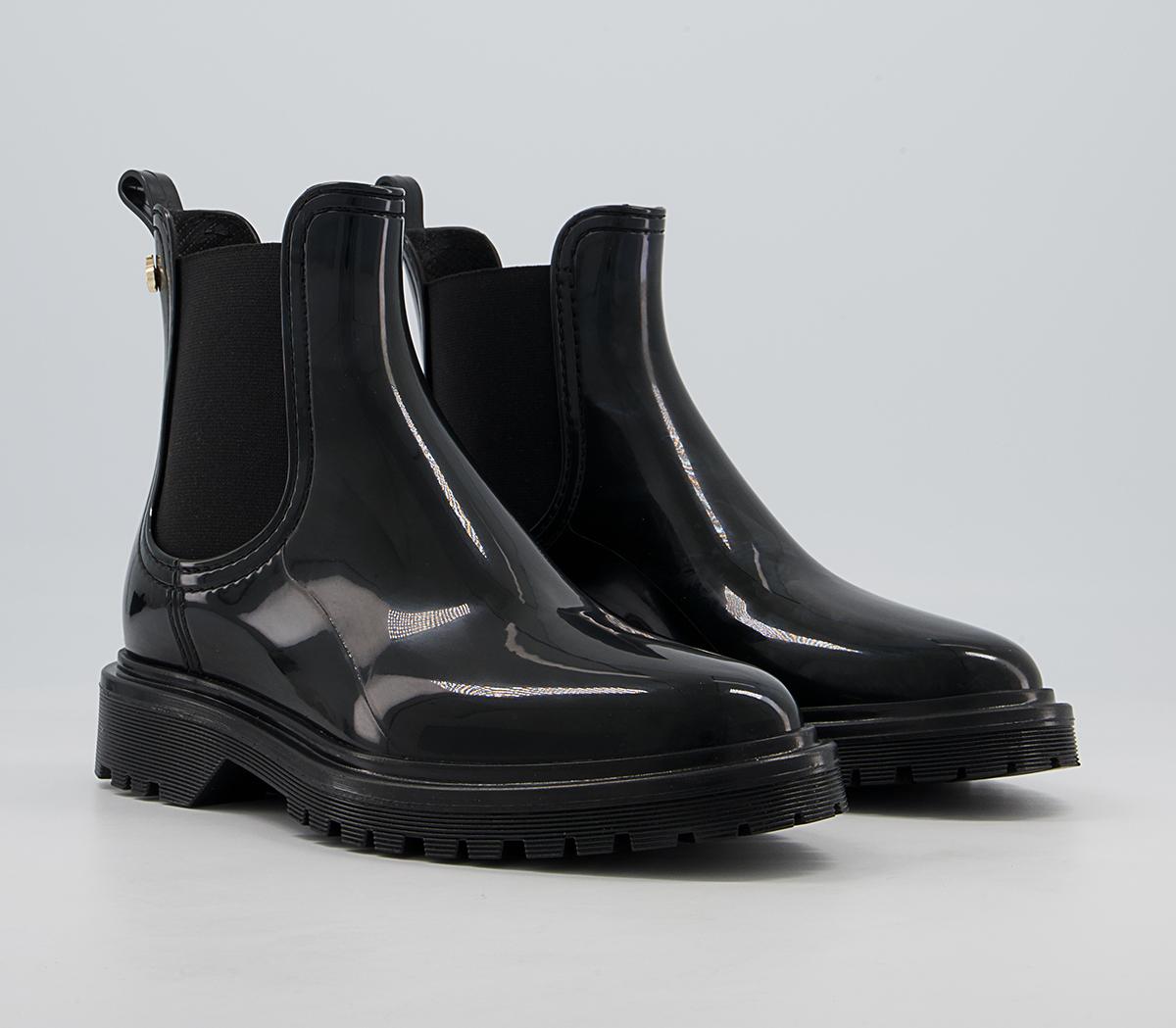 Lemon Jelly Block Chelsea Rainboots Lemon Jelly Block Chelsea Rainboots Black