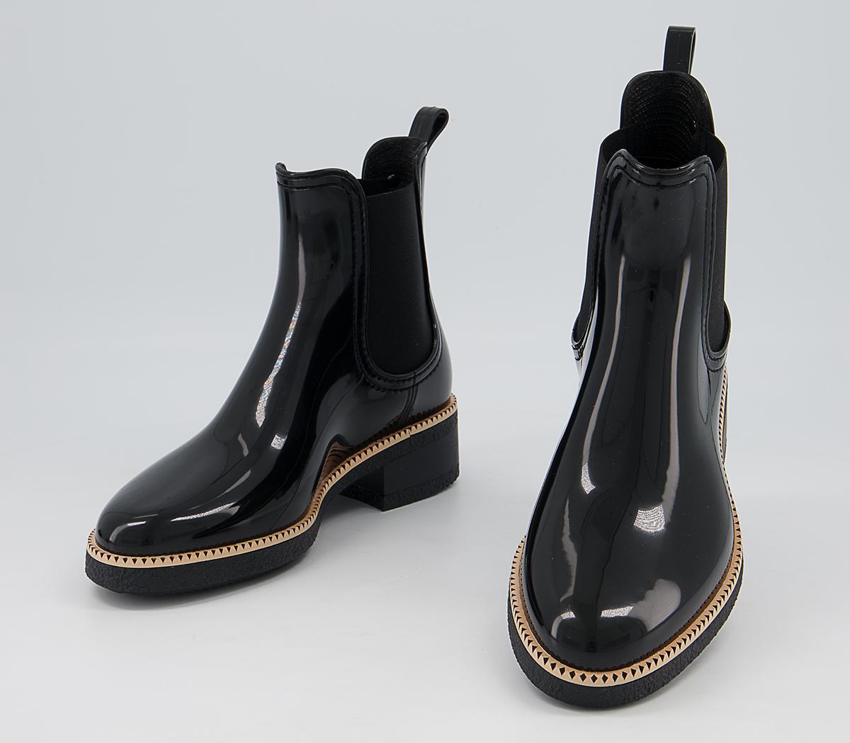Lemon Jelly Ava Chelsea Rainboots Lemon Jelly Ava Chelsea Rainboots Black