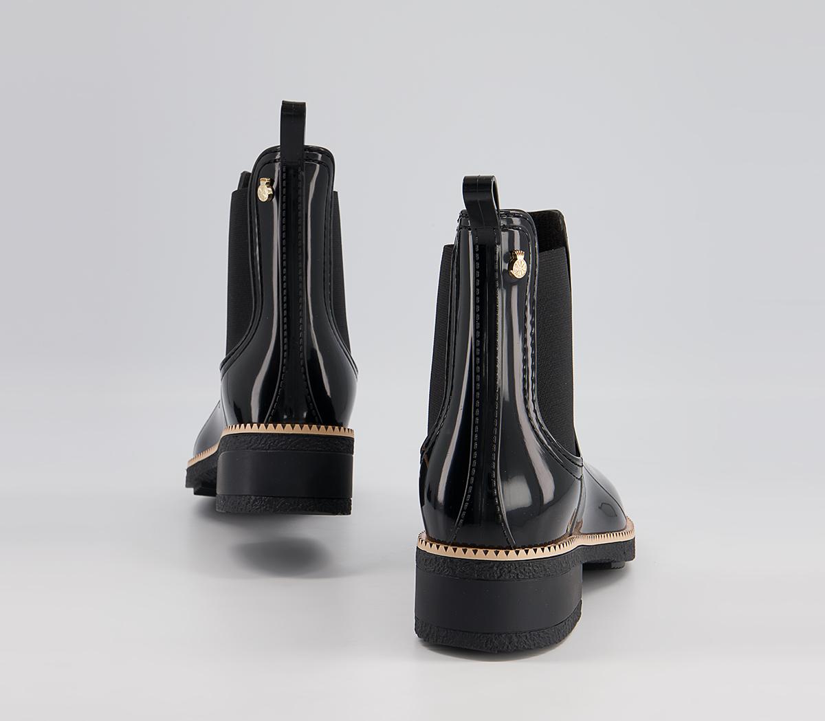 Lemon Jelly Ava Chelsea Rainboots Lemon Jelly Ava Chelsea Rainboots Black