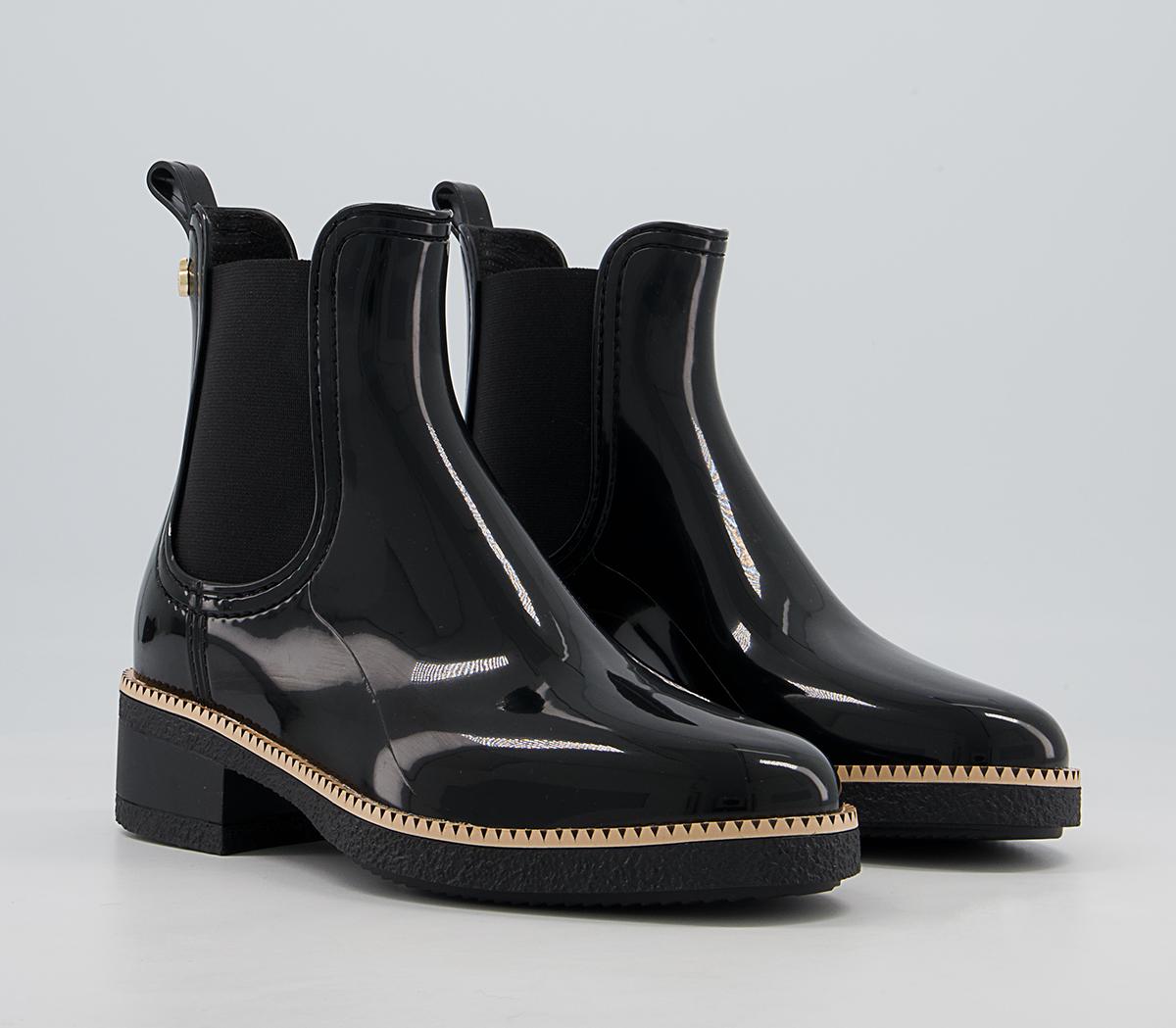 Lemon Jelly Ava Chelsea Rainboots Lemon Jelly Ava Chelsea Rainboots Black