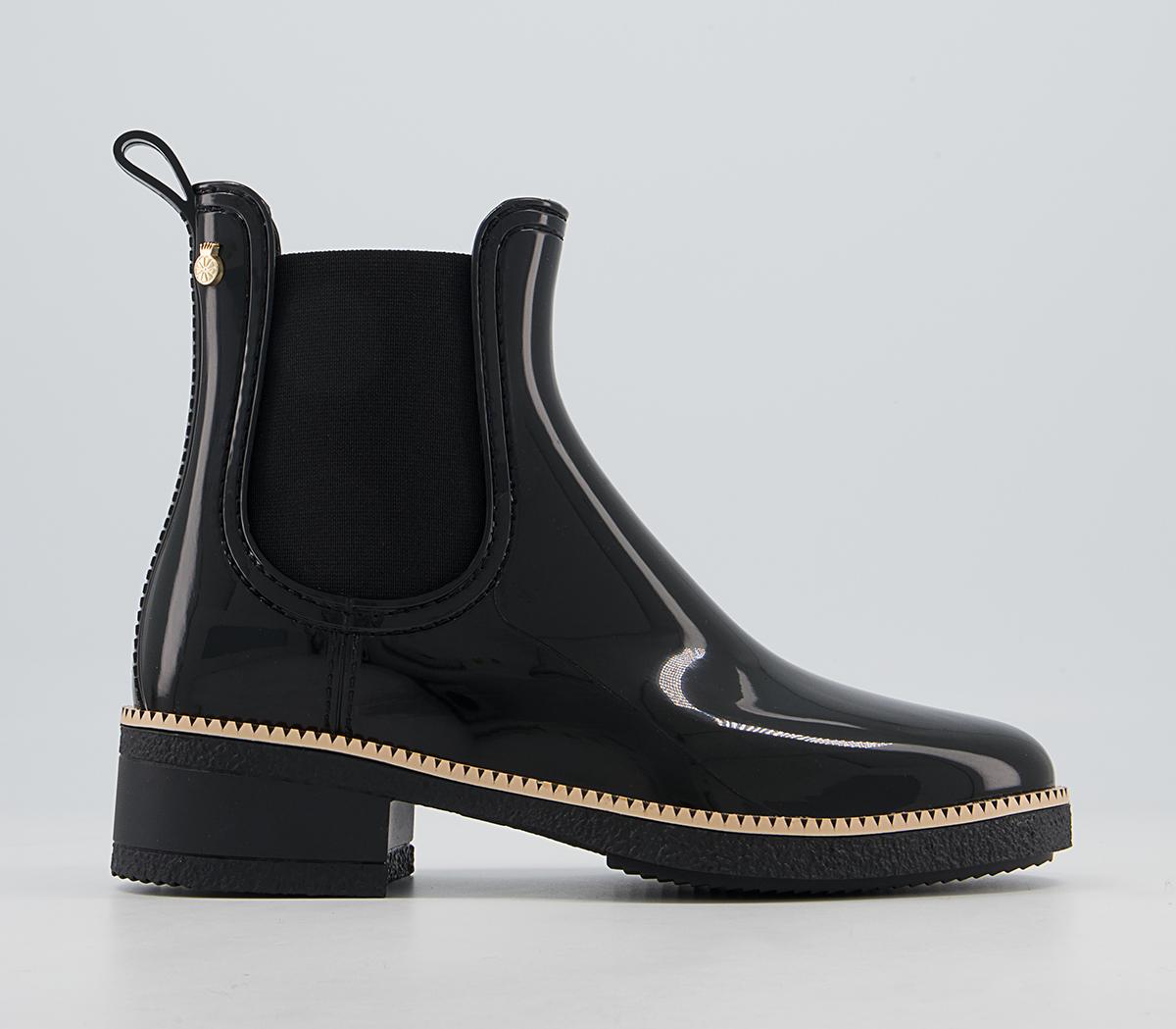 Lemon Jelly Ava Chelsea Rainboots Lemon Jelly Ava Chelsea Rainboots Black