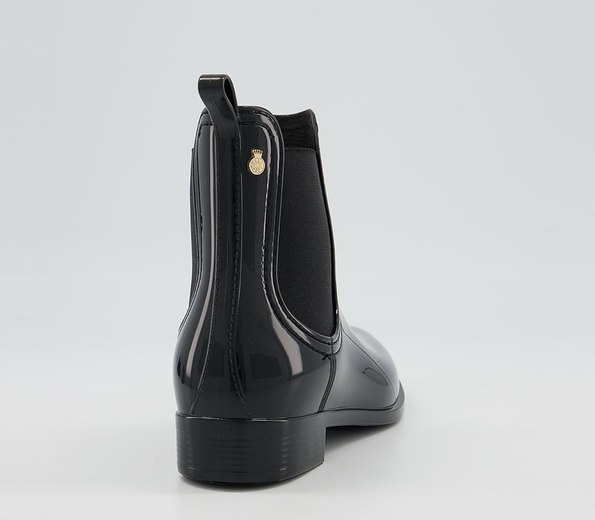 Lemon Jelly Comfy Chelsea Rainboots Lemon Jelly Comfy Chelsea Rainboots Black