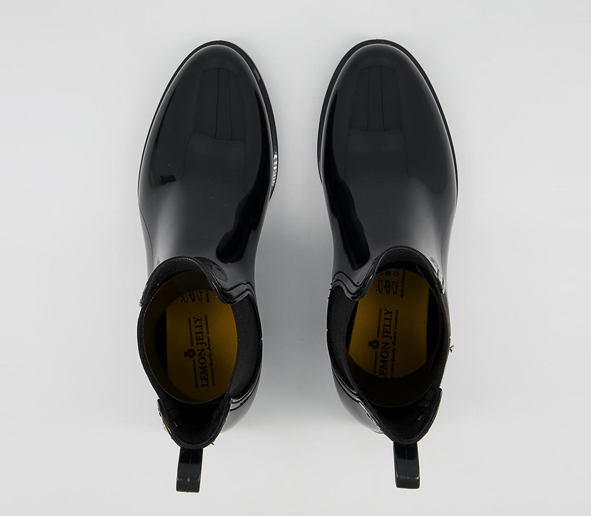 Lemon Jelly Comfy Chelsea Rainboots Lemon Jelly Comfy Chelsea Rainboots Black