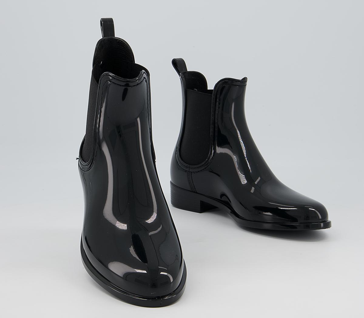 Lemon Jelly Comfy Chelsea Rainboots Lemon Jelly Comfy Chelsea Rainboots Black