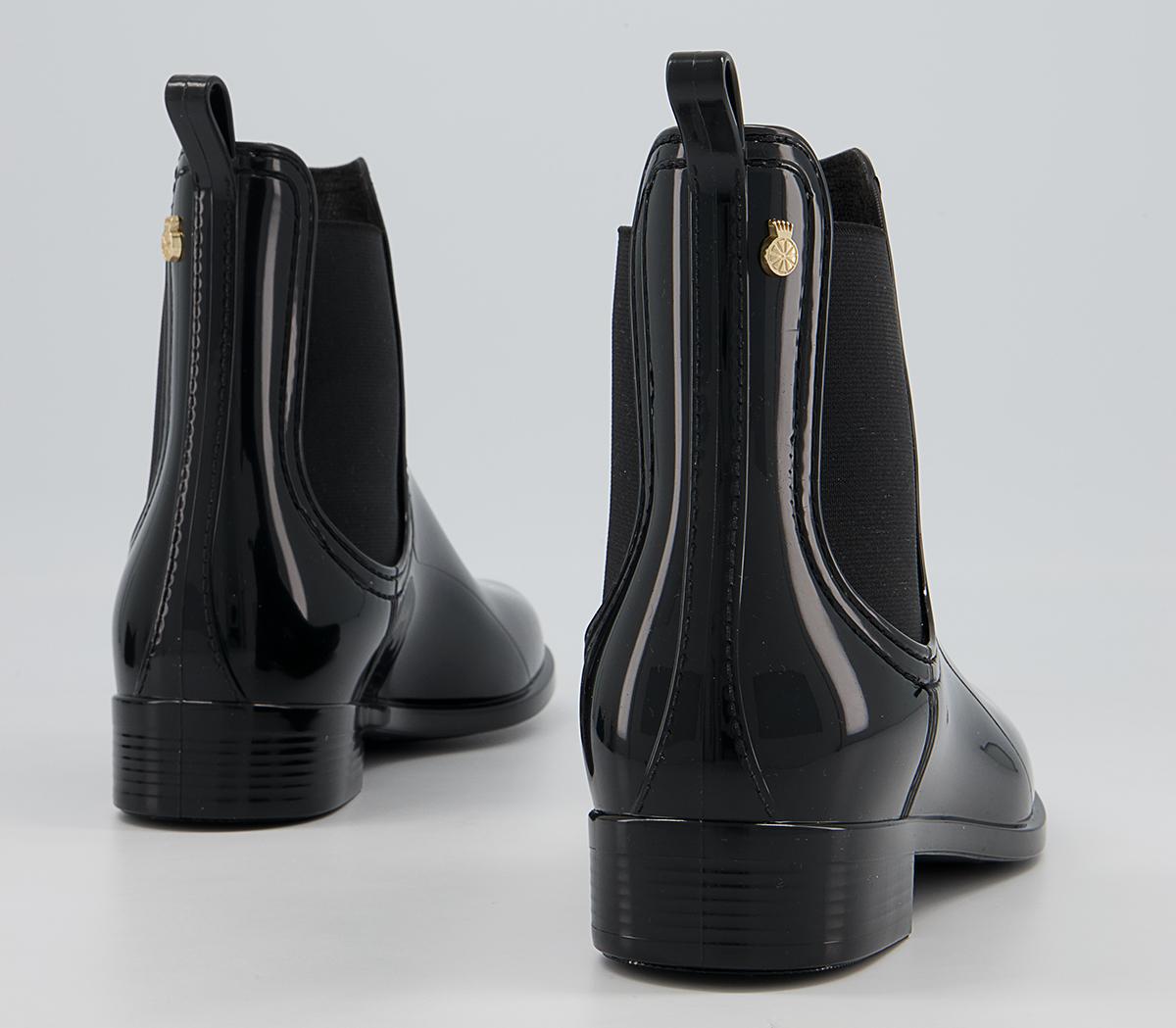 Lemon Jelly Comfy Chelsea Rainboots Lemon Jelly Comfy Chelsea Rainboots Black