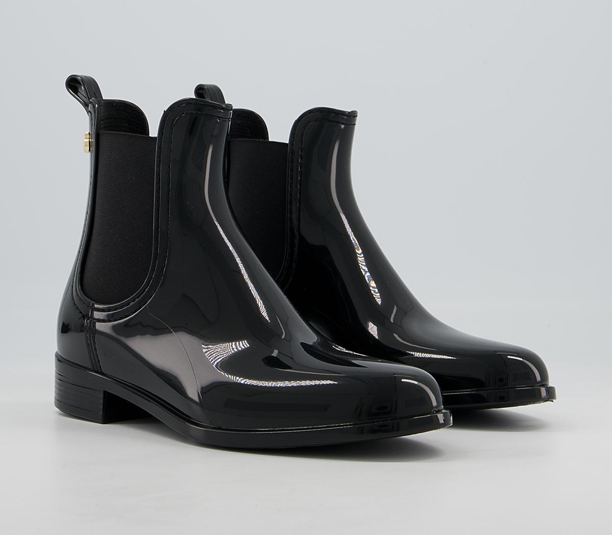 Lemon Jelly Comfy Chelsea Rainboots Lemon Jelly Comfy Chelsea Rainboots Black