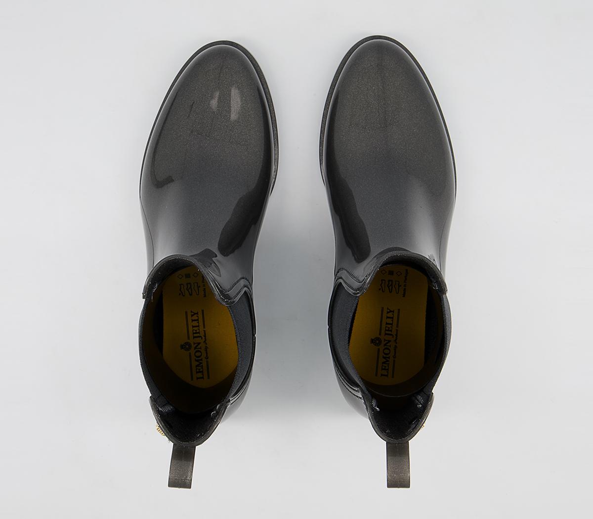 Lemon Jelly Comfy Chelsea Rainboots Lemon Jelly Comfy Chelsea Rainboots Metal Grey