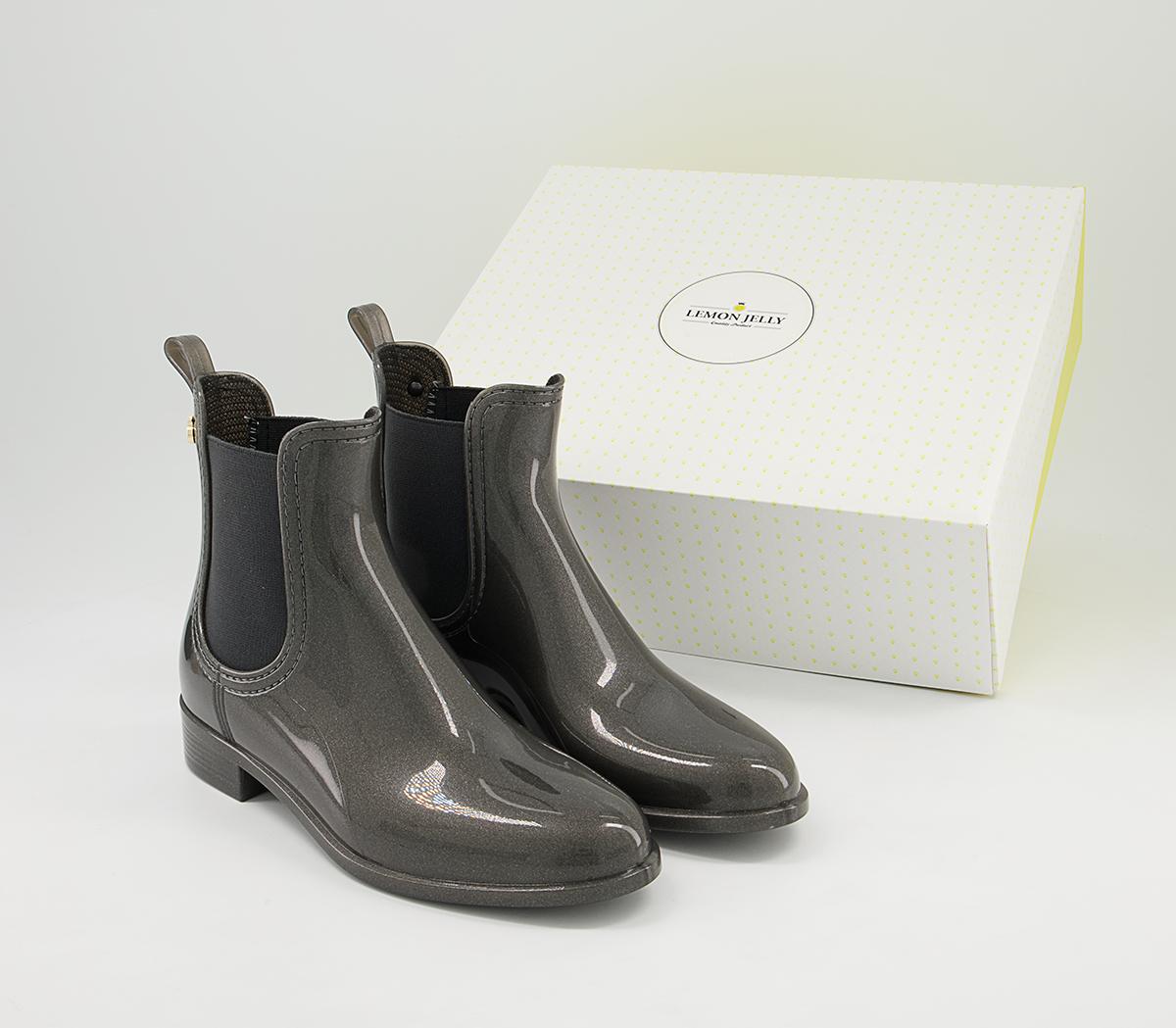 Lemon Jelly Comfy Chelsea Rainboots Lemon Jelly Comfy Chelsea Rainboots Metal Grey