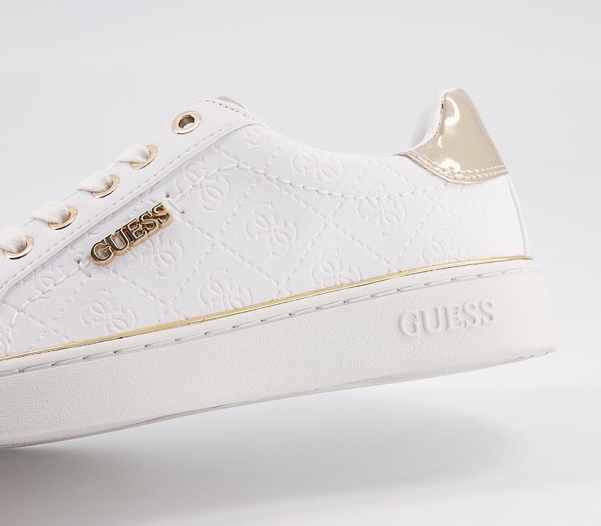Guess Beckie Sneakers White Flat Shoes for Women