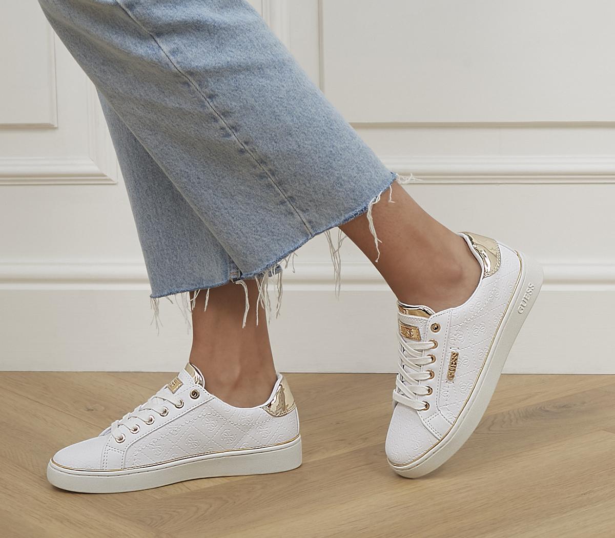 Guess white sneakers women online