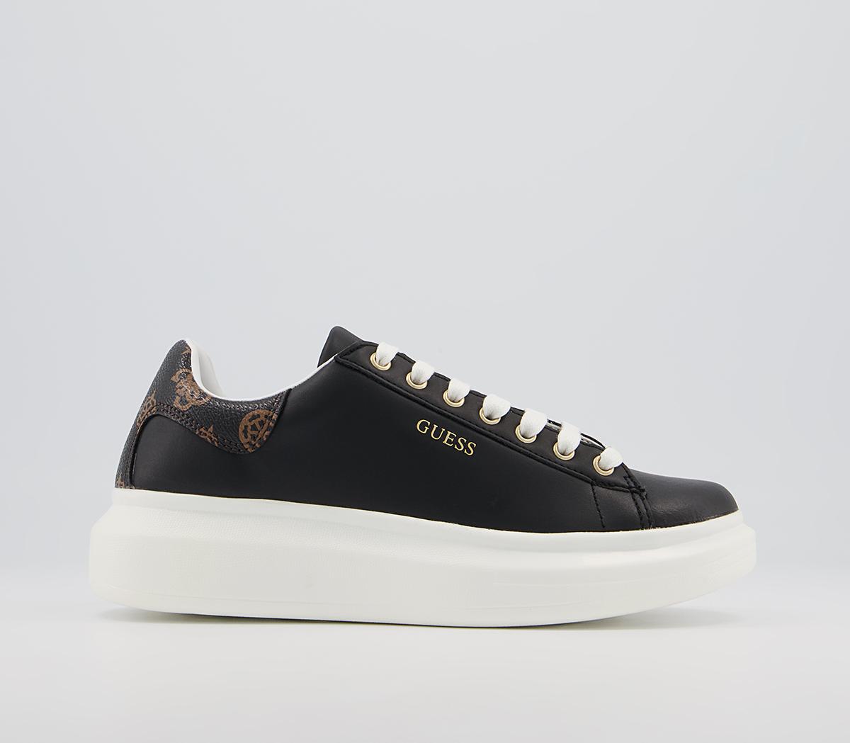 Guess Salerno Sneakers Black Flat Shoes for Women