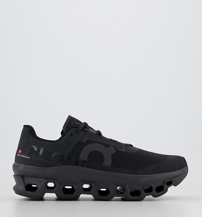 On Running Cloudmonster Trainers All Black