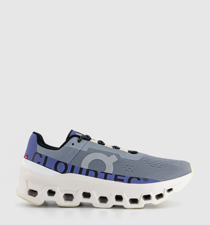 On Running Cloudmonster Trainers Mist Blueberry
