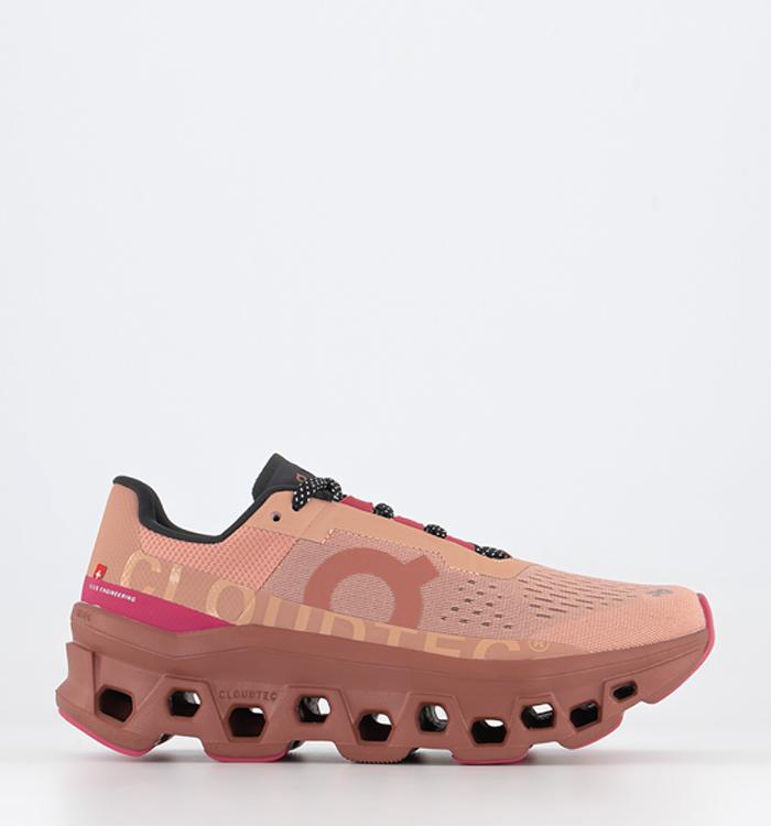 On Running Cloudmonster Trainers W Rose Cork F