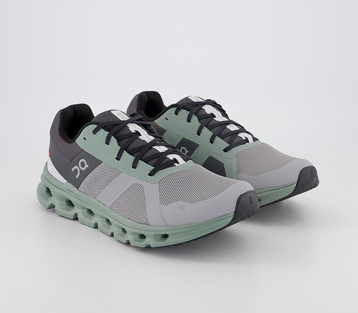 On Running Cloudrunner Trainers Alloy Moss - Sports Sneakers