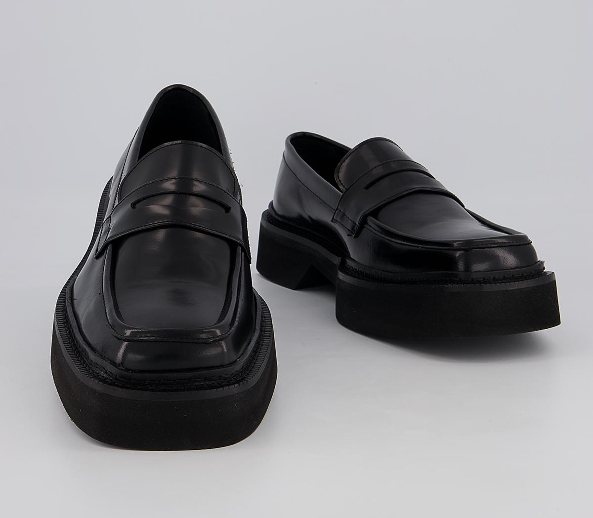 Office Montreal Exaggerated Sole Loafer Office Montreal Exaggerated Sole Loafer Black High Shine
