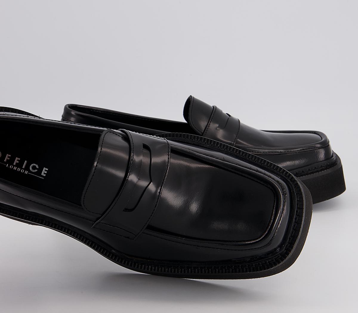 Office Montreal Exaggerated Sole Loafer Office Montreal Exaggerated Sole Loafer Black High Shine