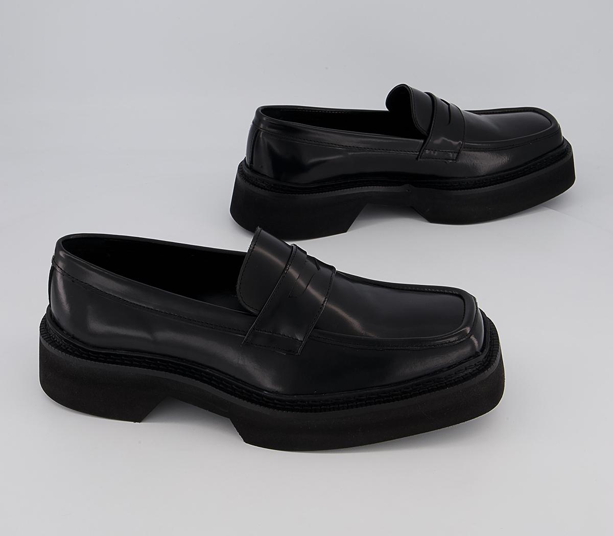 Office Montreal Exaggerated Sole Loafer Office Montreal Exaggerated Sole Loafer Black High Shine