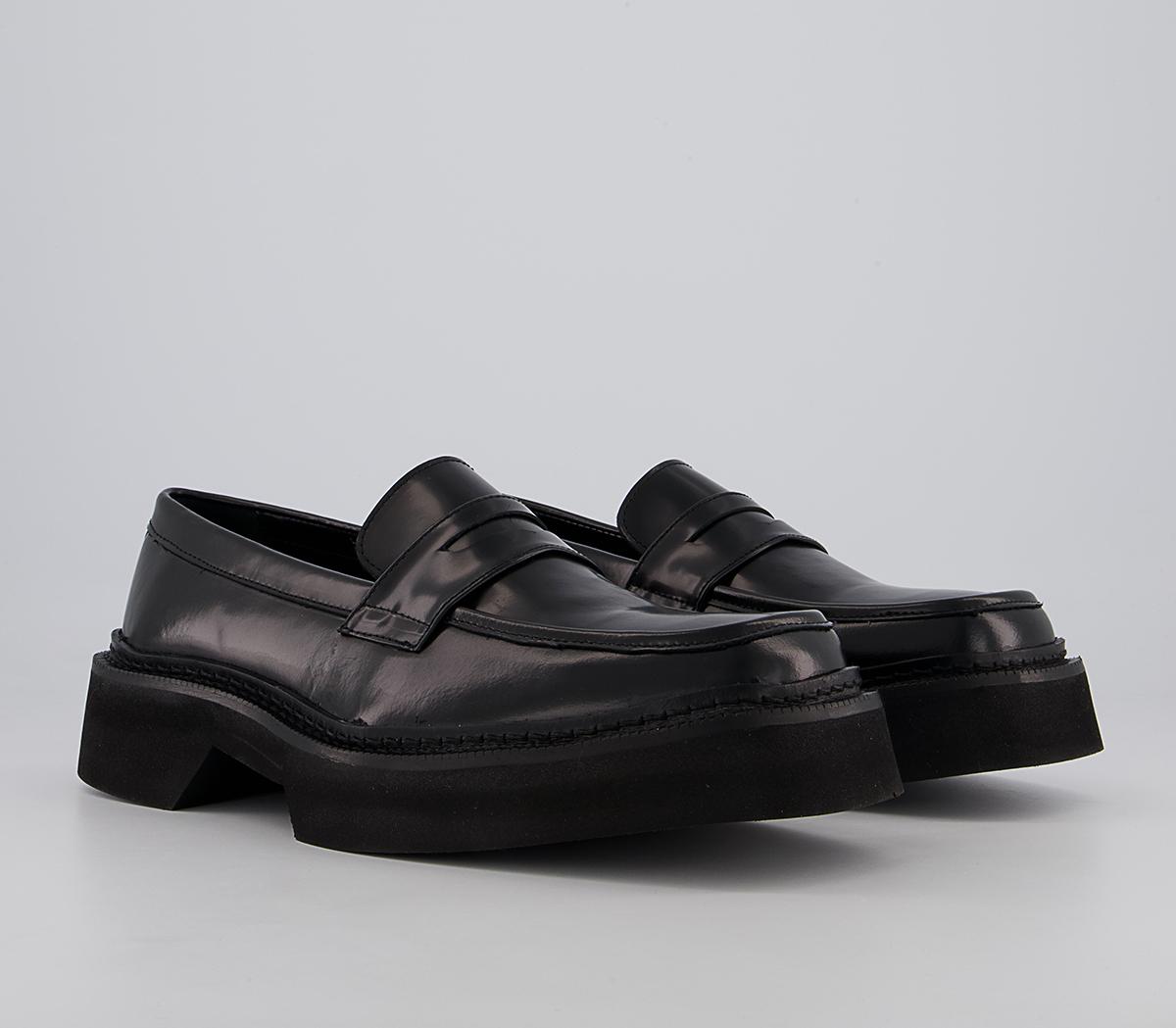 Office Montreal Exaggerated Sole Loafer Office Montreal Exaggerated Sole Loafer Black High Shine