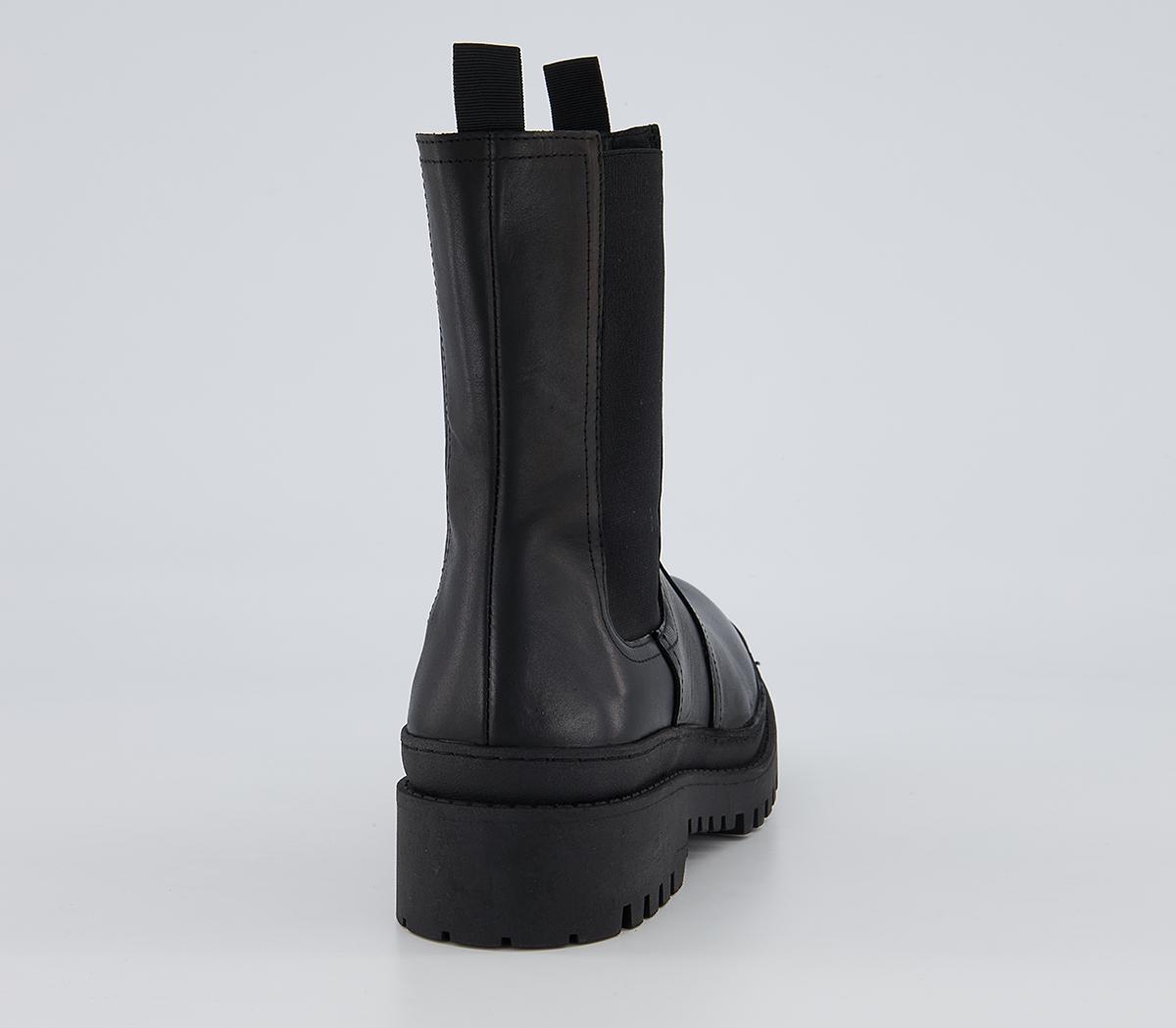 Office Brooklyn Biker Chelsea Boots Office Brooklyn Biker Chelsea Boots Black Leather