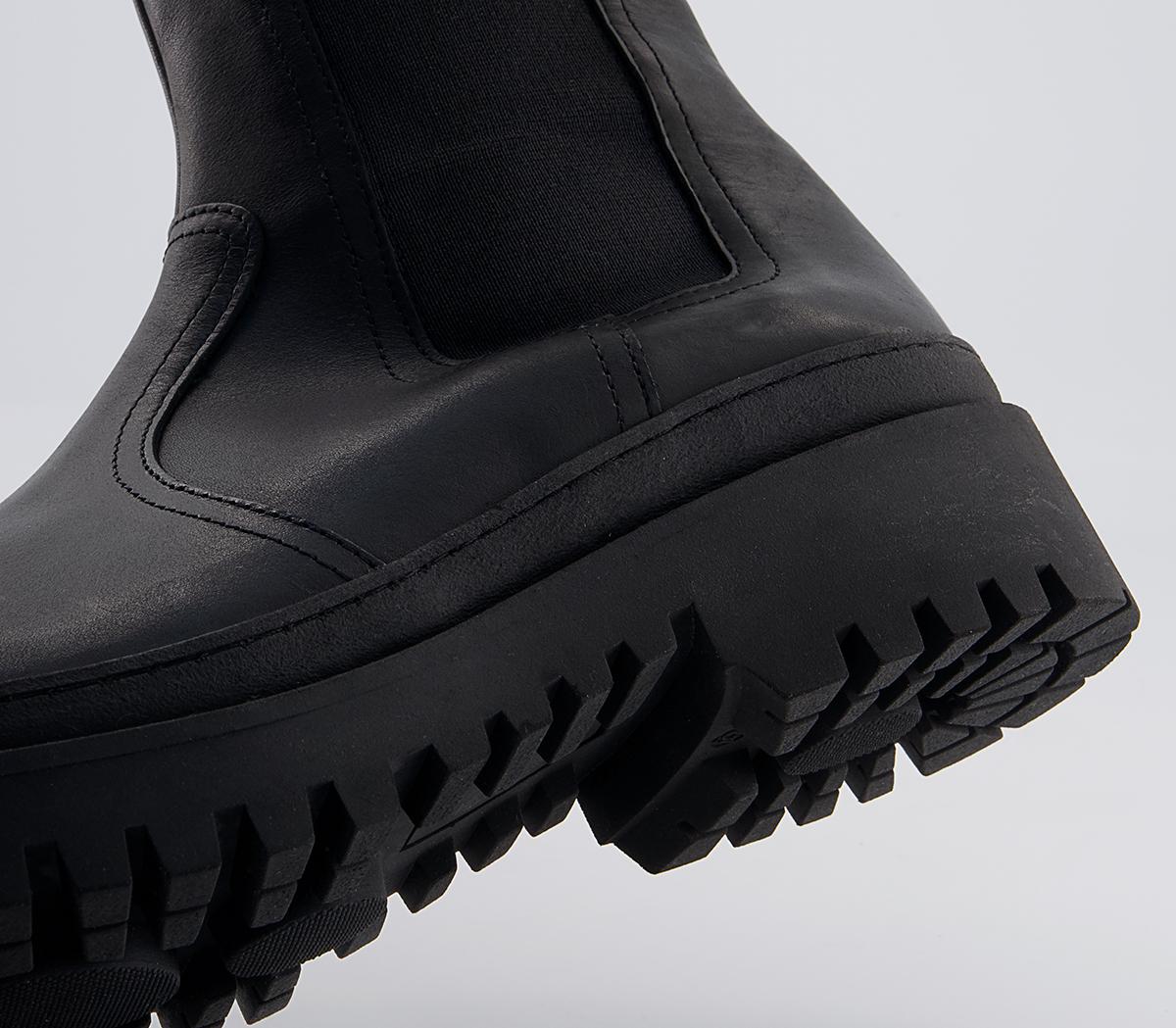 Office Brooklyn Biker Chelsea Boots Office Brooklyn Biker Chelsea Boots Black Leather
