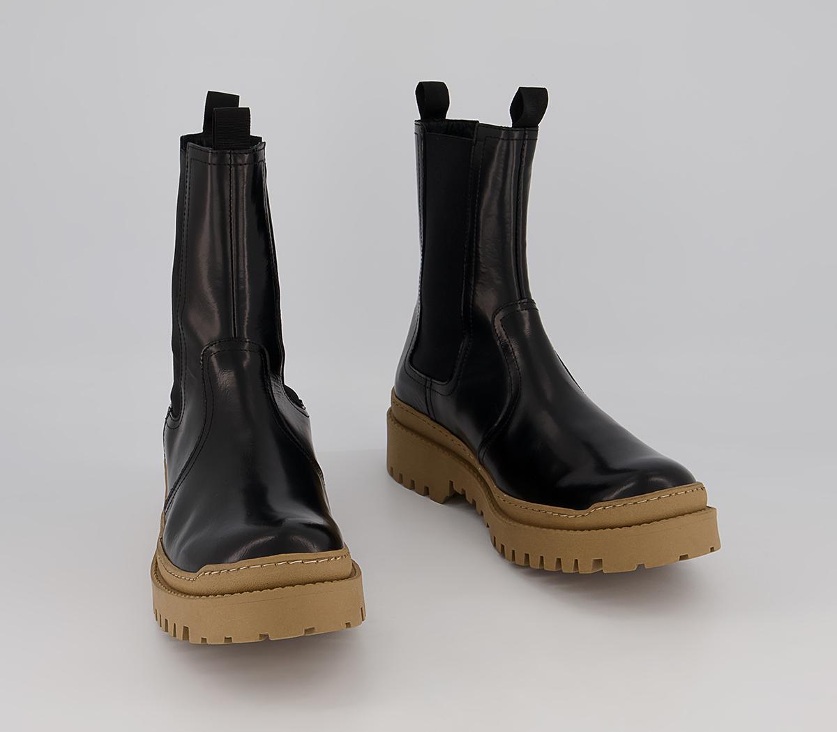 Office Brooklyn Biker Chelsea Boots Office Brooklyn Biker Chelsea Boots Black High Shine