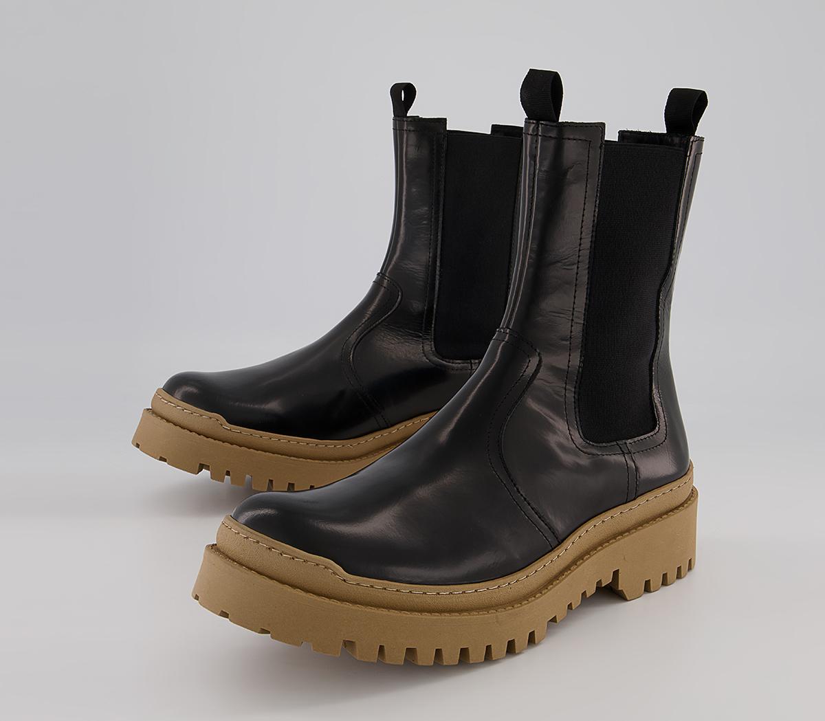 Office Brooklyn Biker Chelsea Boots Office Brooklyn Biker Chelsea Boots Black High Shine