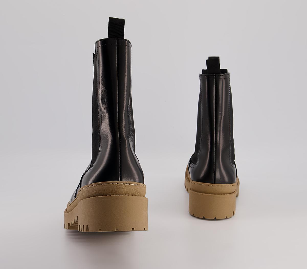 Office Brooklyn Biker Chelsea Boots Office Brooklyn Biker Chelsea Boots Black High Shine