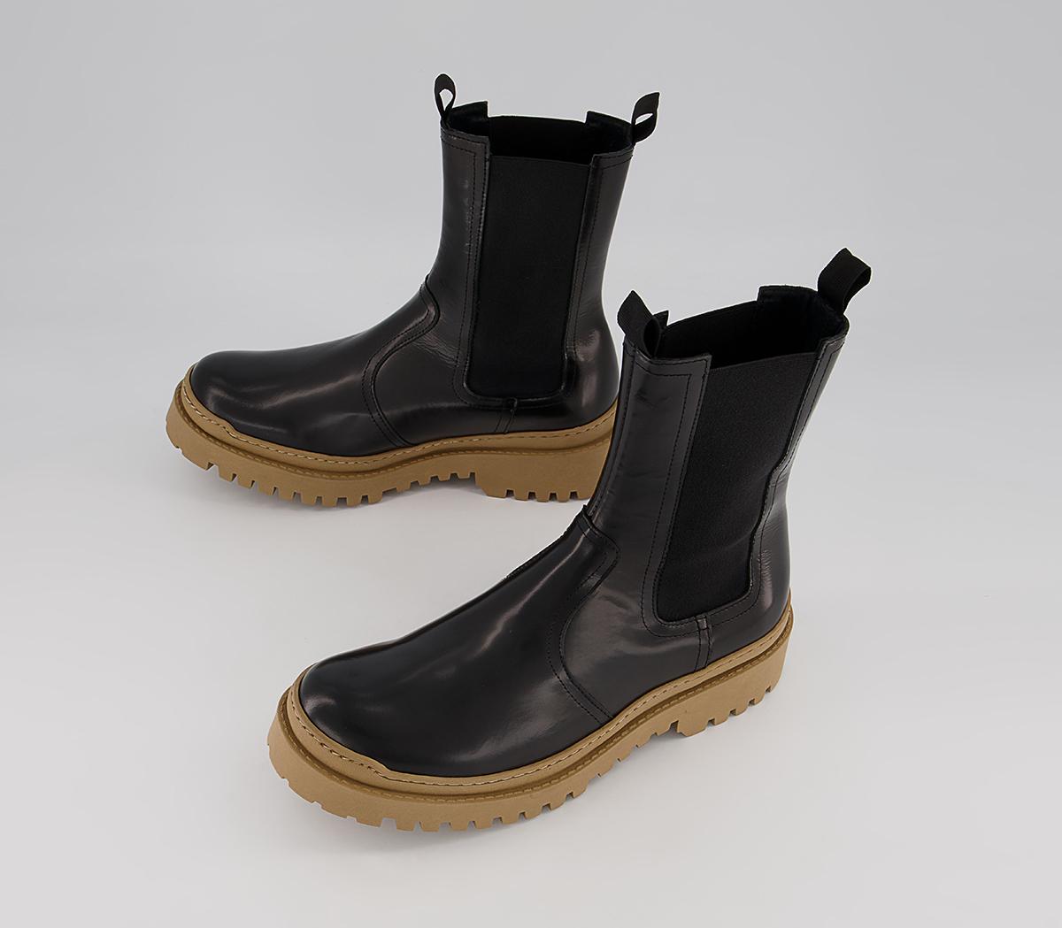 Office Brooklyn Biker Chelsea Boots Office Brooklyn Biker Chelsea Boots Black High Shine