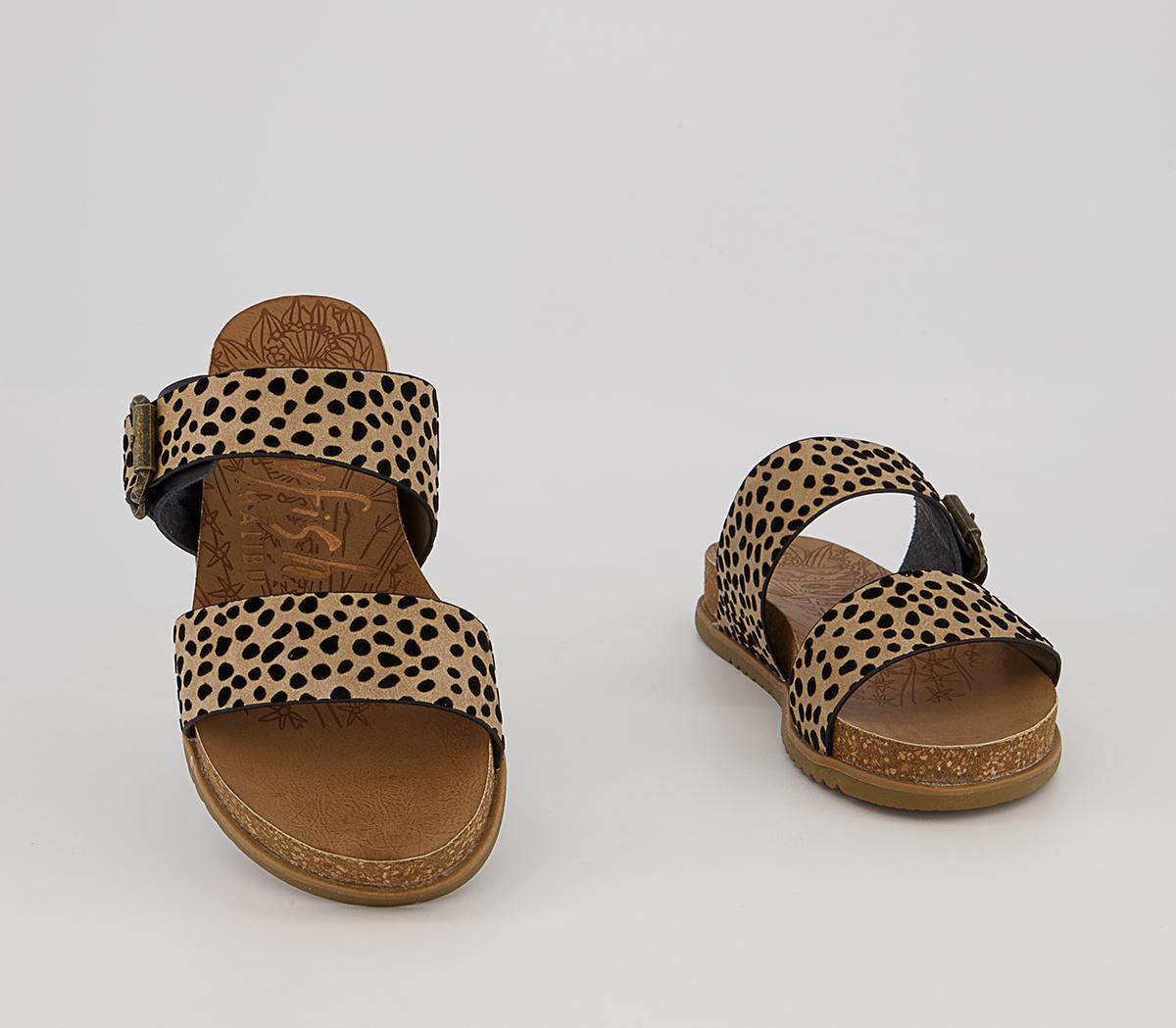 Blowfish Malibu Favor 2 Strap Sandals Blowfish Malibu Favor 2 Strap Sandals Leopard