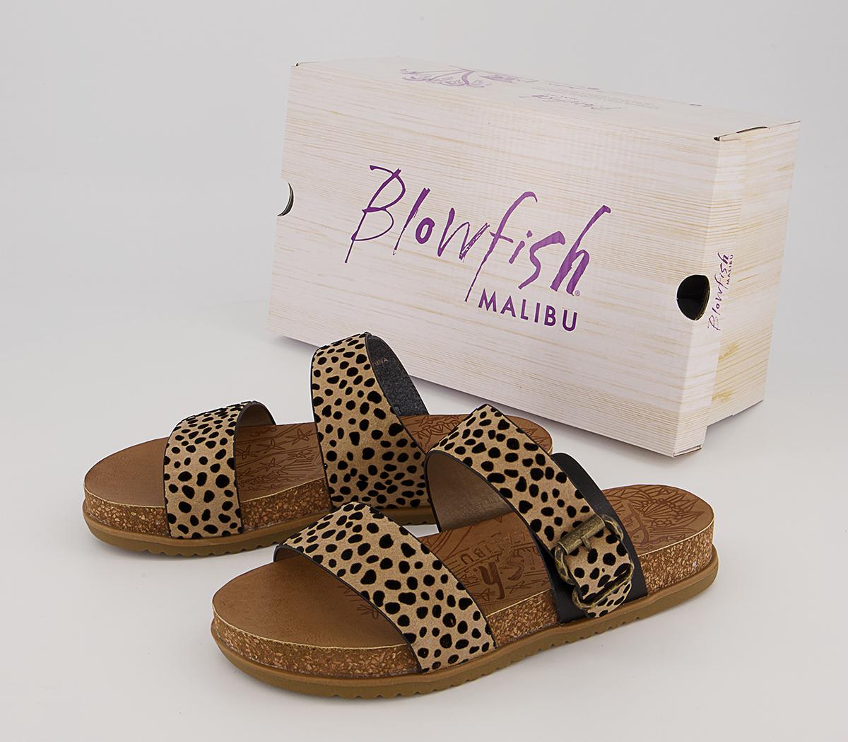 Blowfish Malibu Favor 2 Strap Sandals Blowfish Malibu Favor 2 Strap Sandals Leopard