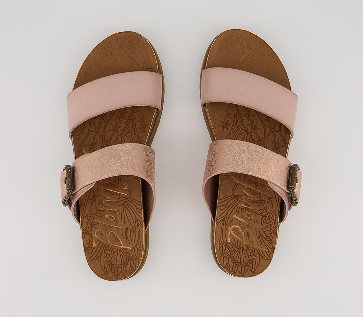 Blowfish Malibu Favor 2 Strap Sandals Blowfish Malibu Favor 2 Strap Sandals Lotus Rose Gold