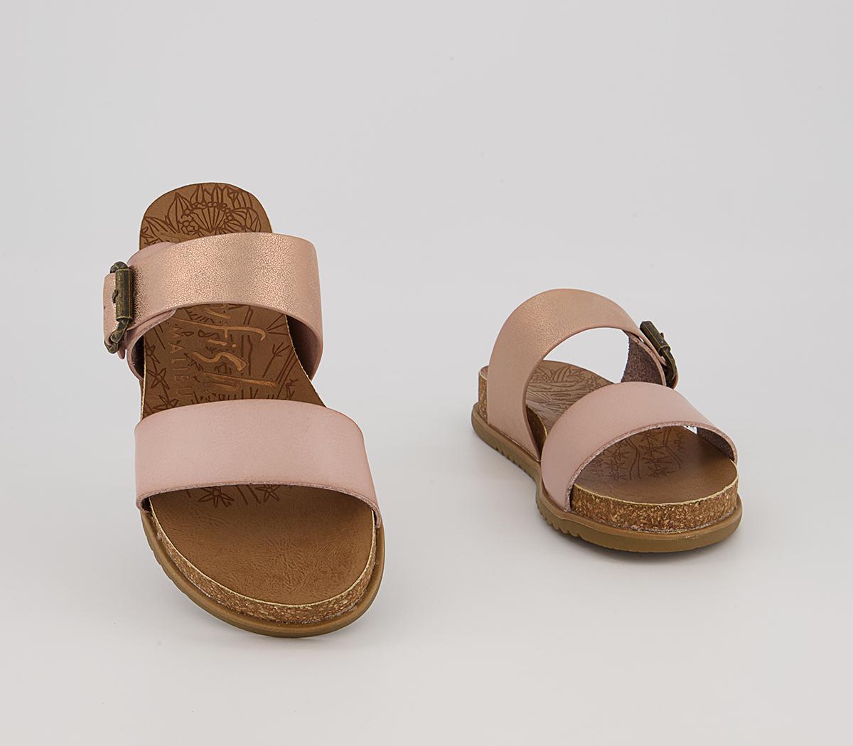 Blowfish Malibu Favor 2 Strap Sandals Blowfish Malibu Favor 2 Strap Sandals Lotus Rose Gold