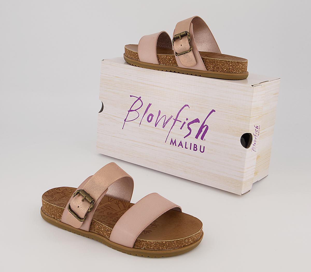 Blowfish Malibu Favor 2 Strap Sandals Blowfish Malibu Favor 2 Strap Sandals Lotus Rose Gold