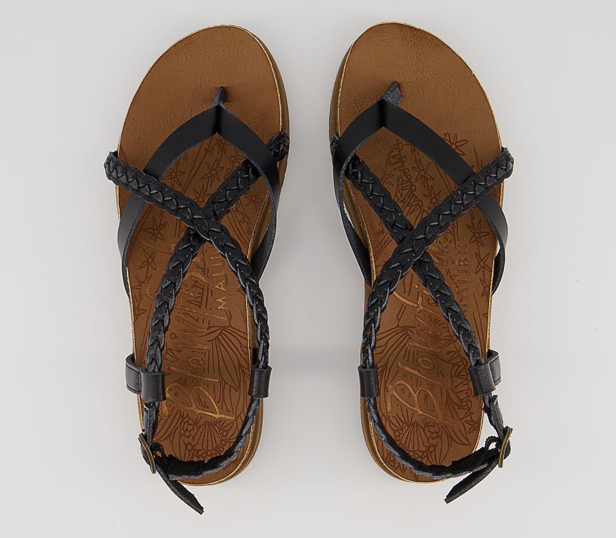 Blowfish Malibu Foxtail Braided Sandals Blowfish Malibu Foxtail Braided Sandals Black Dye Cut