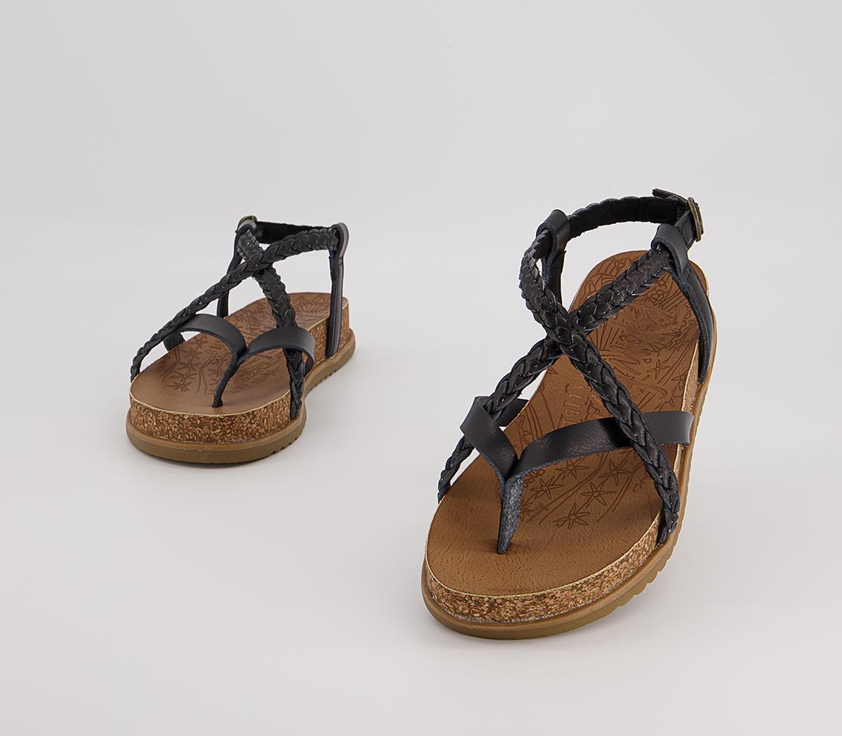Blowfish Malibu Foxtail Braided Sandals Blowfish Malibu Foxtail Braided Sandals Black Dye Cut