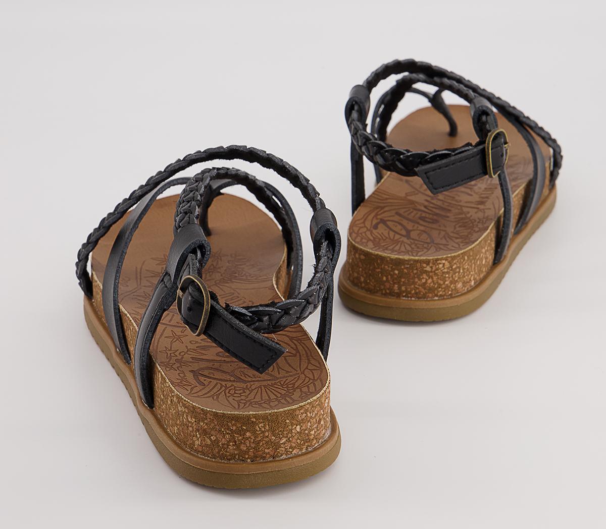 Blowfish Malibu Foxtail Braided Sandals Blowfish Malibu Foxtail Braided Sandals Black Dye Cut