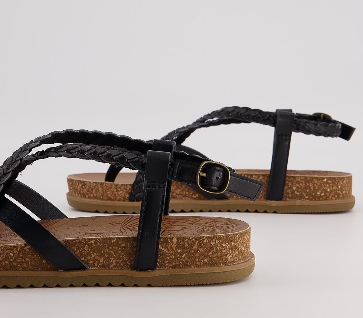 Blowfish Malibu Foxtail Braided Sandals Blowfish Malibu Foxtail Braided Sandals Black Dye Cut