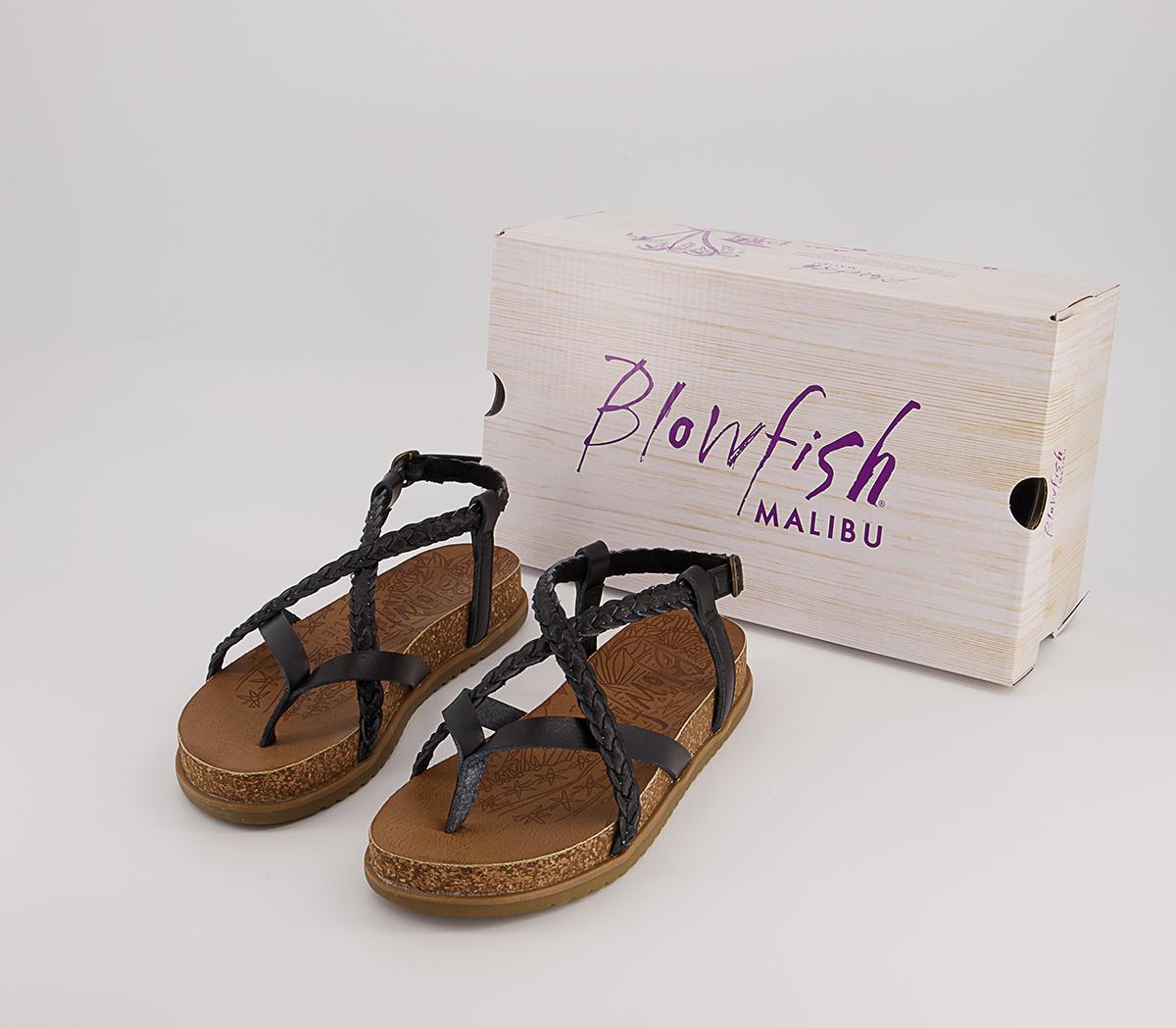 Blowfish Malibu Foxtail Braided Sandals Blowfish Malibu Foxtail Braided Sandals Black Dye Cut