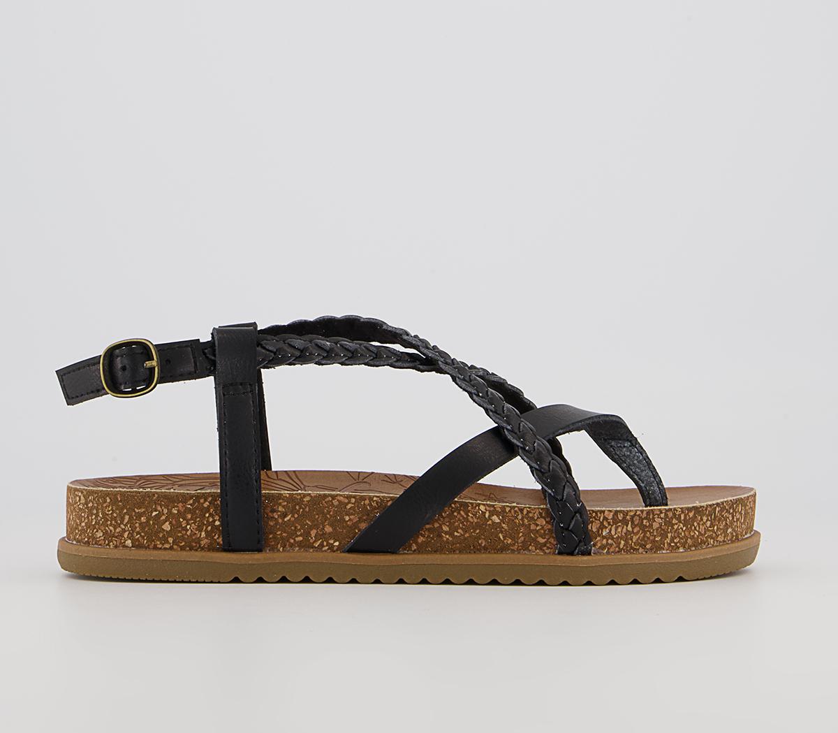 Blowfish Malibu Foxtail Braided Sandals Blowfish Malibu Foxtail Braided Sandals Black Dye Cut