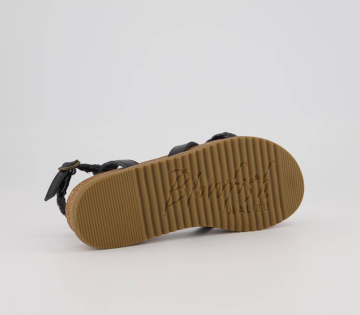 Blowfish Malibu Foxtail Braided Sandals Blowfish Malibu Foxtail Braided Sandals Black Dye Cut