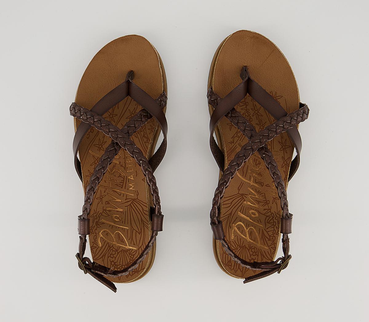 Blowfish Malibu Foxtail Braided Sandals Blowfish Malibu Foxtail Braided Sandals Tobacco Dyecut
